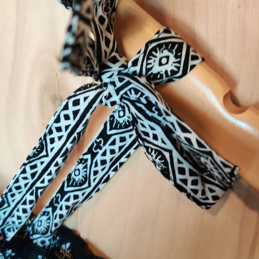 Route 66 Black & White Spaghetti Tank Top - Picture 5 of 7